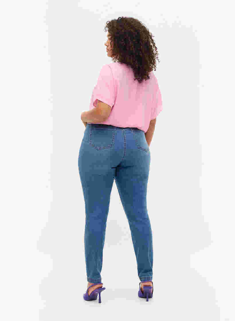 Bea jeans med super slim fit och extra hög midja, Light blue, Model image number 1