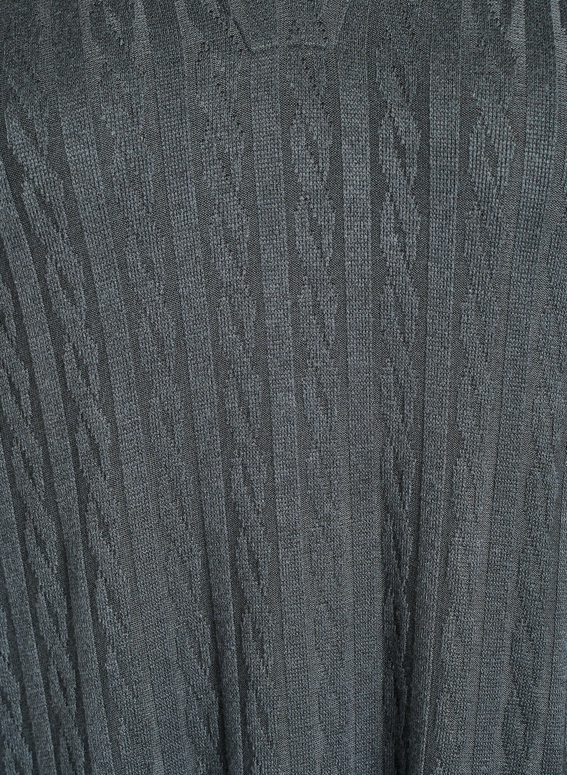 Zizzi Kabelstickad kl&auml;nning med v-ringning, Gr&ouml;n, Packshot image number 2