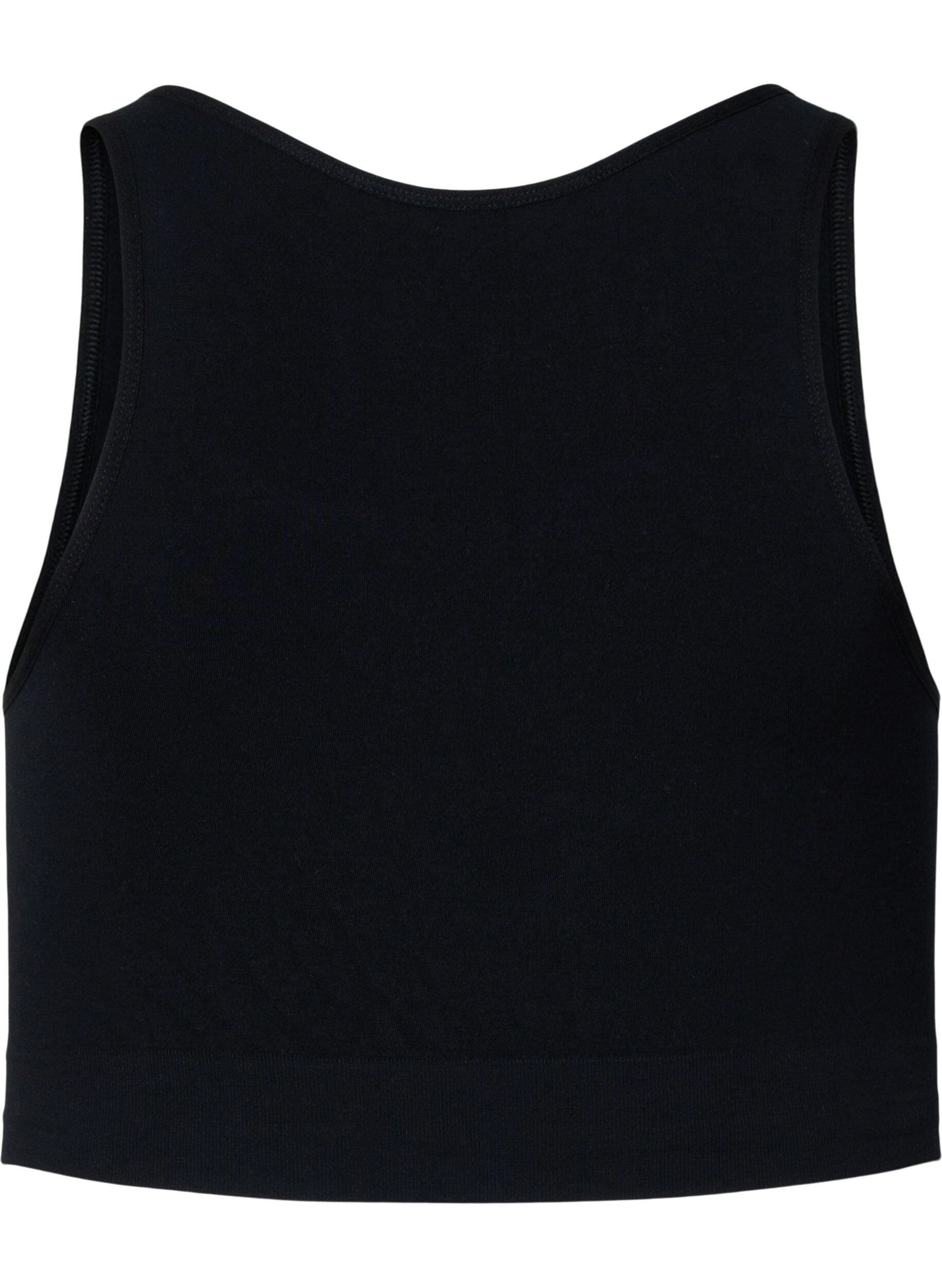 Zizzi Mjuk bh med mesh, Black, Packshot image number 1