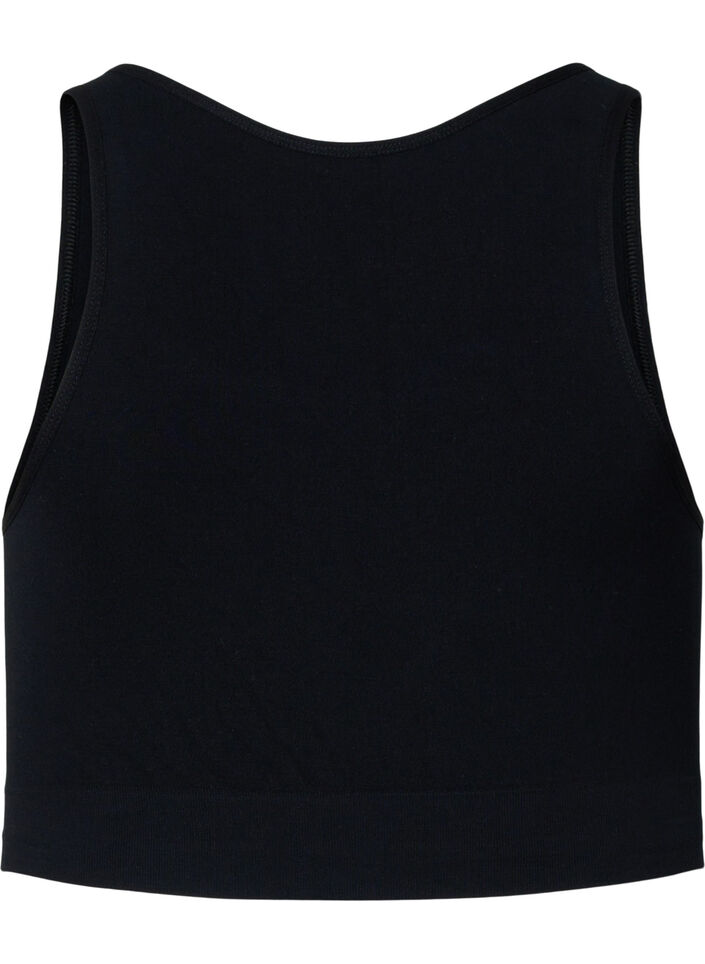 Mjuk bh med mesh, Black, Packshot image number 1