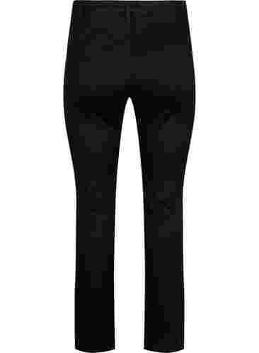 Slim fit Emily jeans med normalhög midja, Black, Packshot image number 1