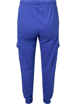 Sweatpants med cargofickor, Dazzling Blue, Packshot image number 1