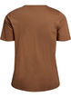 T-shirt med tryck, Brun, Packshot image number 1