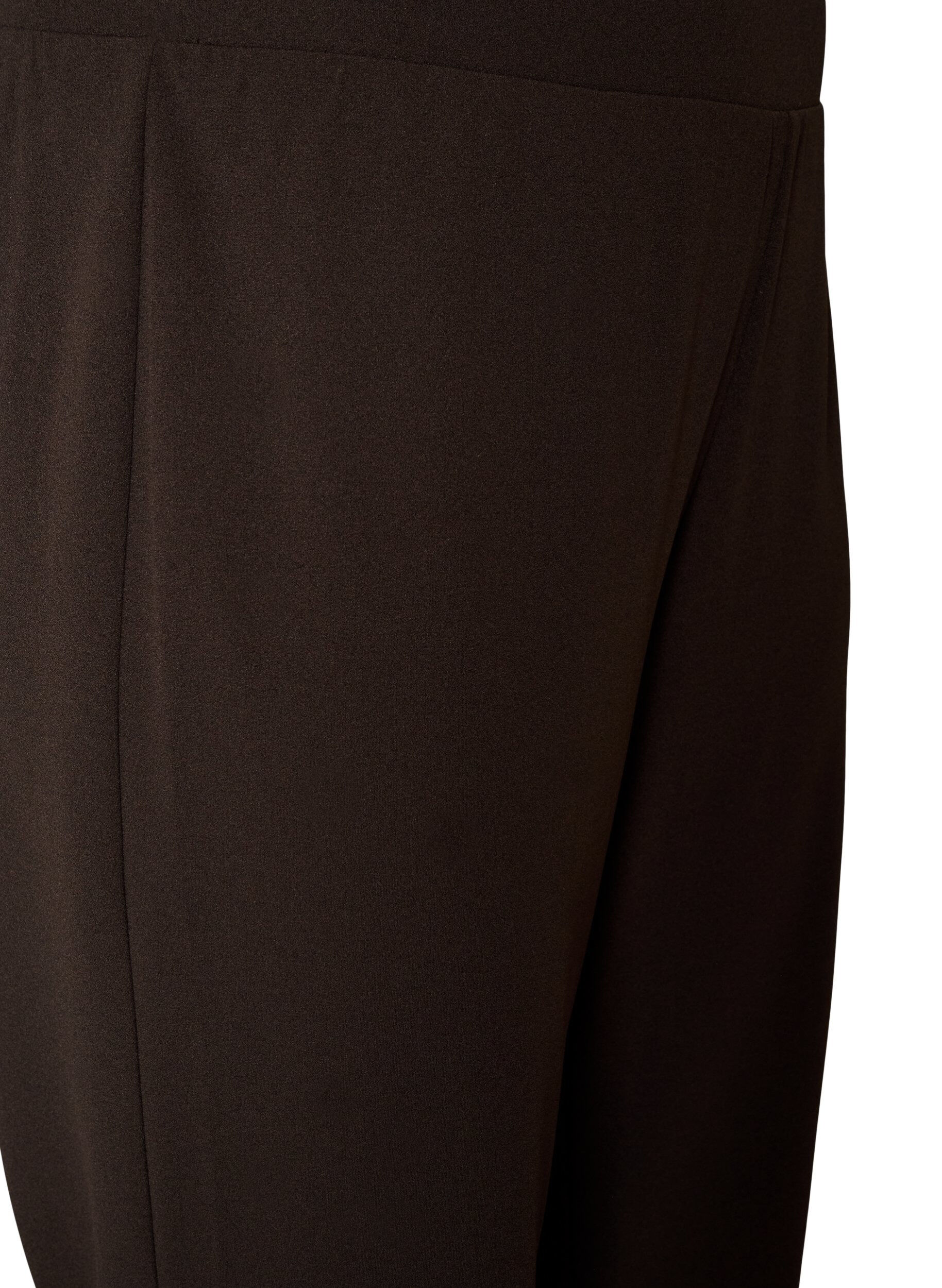 ZizziByxor med rak passform, Brun, Packshot image number 2