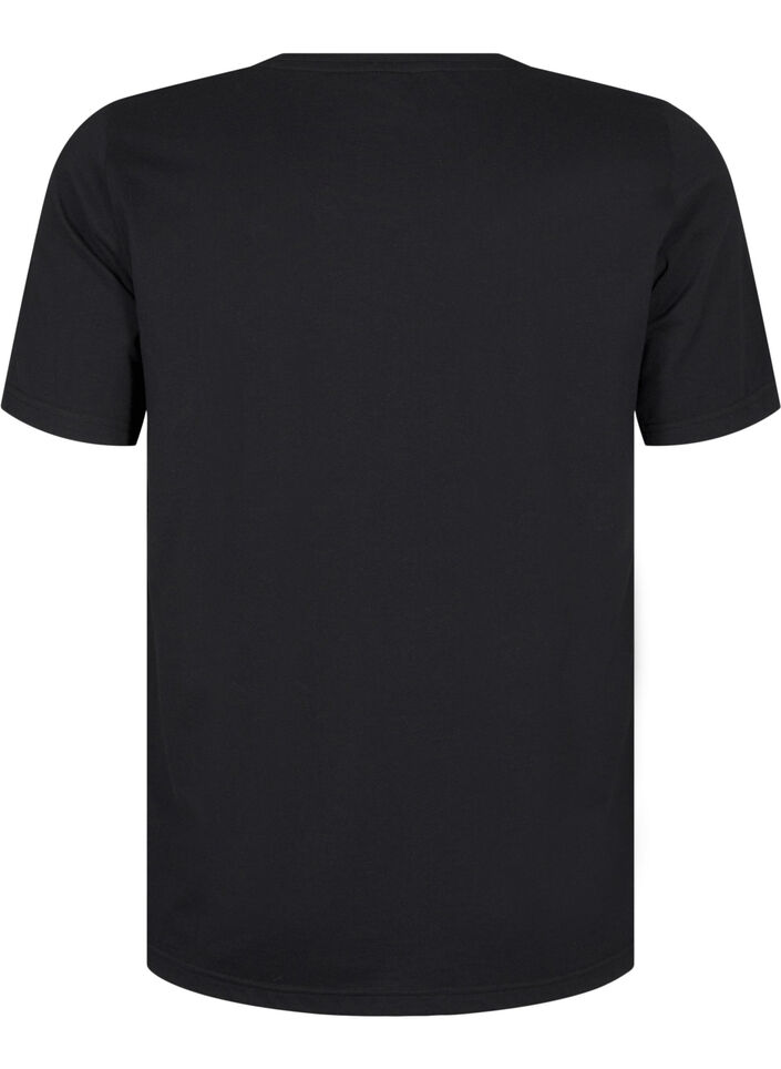 FLASH - T-shirt med motiv, Black R. Gold Flower, Packshot image number 1