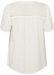 Blus i viskos med broderie anglaise, Beige, Packshot image number 1