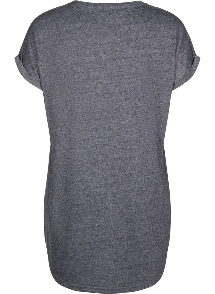 Kort&auml;rmat nattlinne med texttryck, , Packshot image number 1