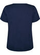 T-shirt med knappdetalj, Bl&aring;, Packshot image number 1