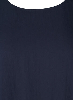Kortärmad viskosklänning med fickor, Night Sky, Packshot image number 2