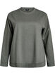 Sweatshirt med rund halsringning, Gr&ouml;n, Packshot image number 0