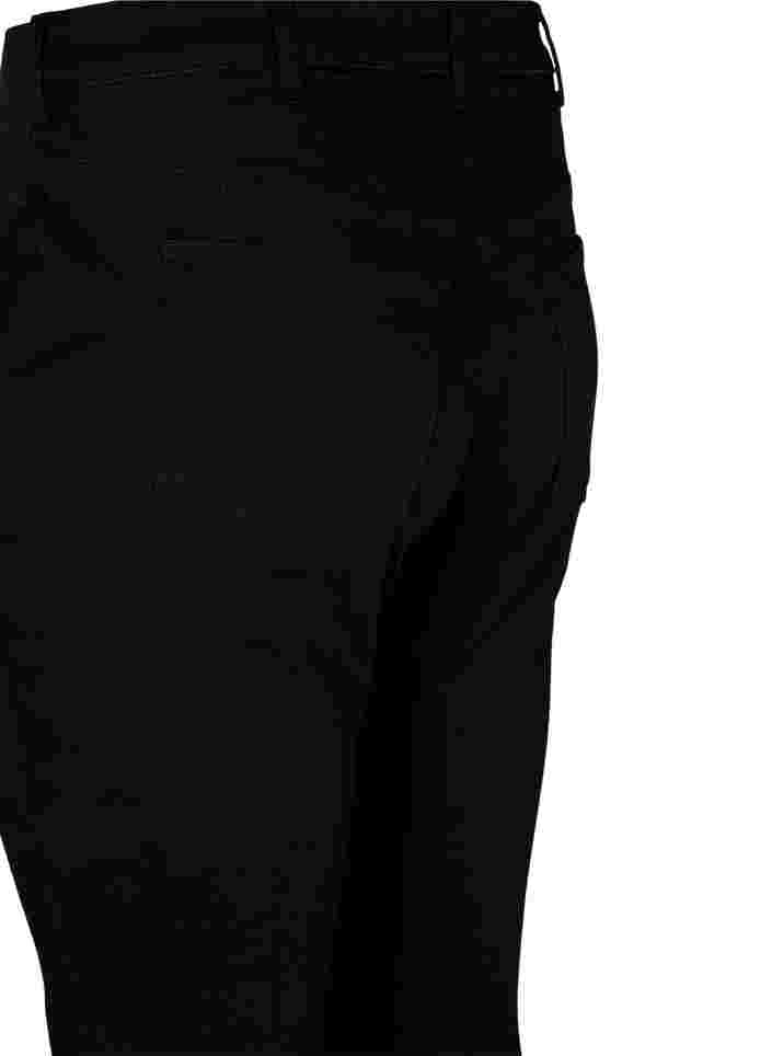 Super slim Amy jeans med resår i midjan, Black, Packshot image number 3