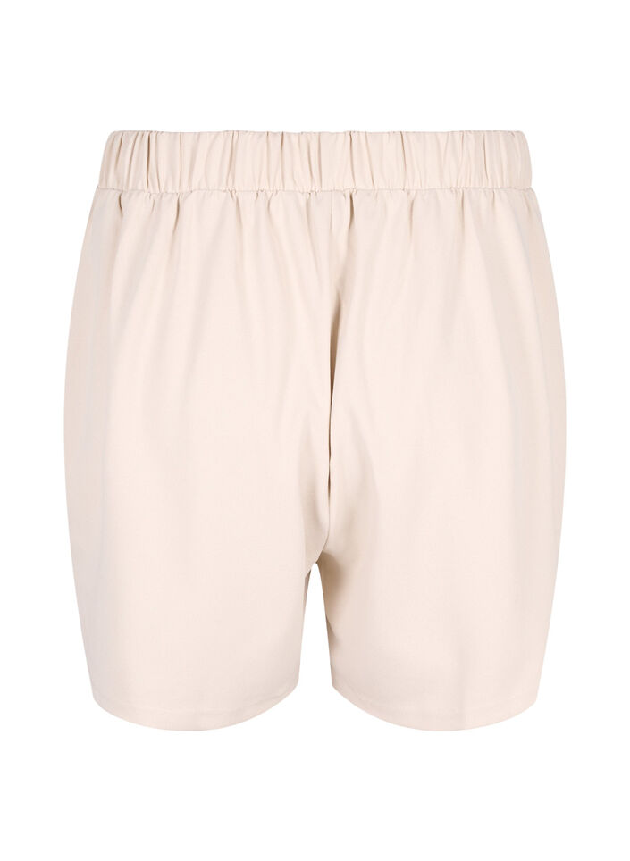 FLASH - L&ouml;st sittande shorts med fickor, Beige, Packshot image number 1