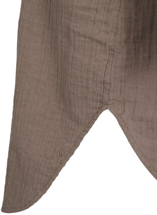 Lång bomullsskjorta med klassisk krage, Falcon, Packshot image number 3