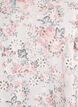 Blus i bomull med broderie anglaise och volanger, Rosa, Packshot image number 2
