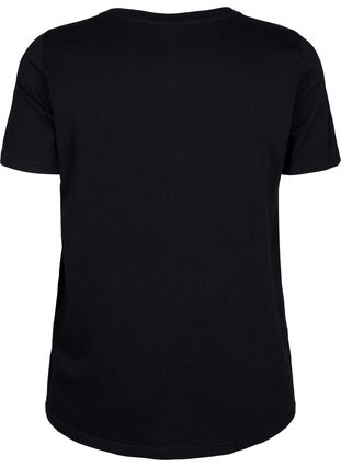 T-shirt med textmotiv, Black W. Black, Packshot image number 1