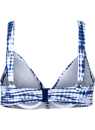 Mönstrad bikini-bh med bygel och uttagbara inlägg, Tie Dye Print, Packshot image number 1