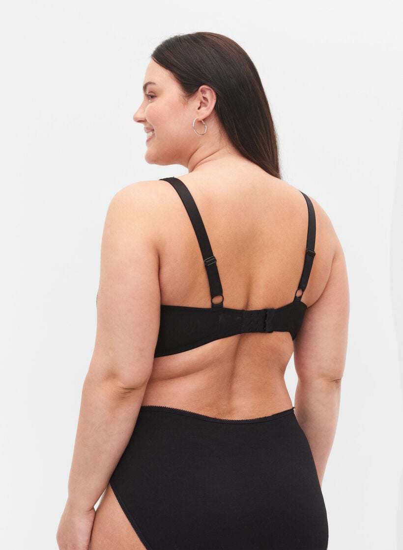 Bh med uttagbara inlägg, Black, Model image number 1