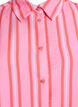 Kort&auml;rmad randig skjorta i viskos, Rosa, Packshot image number 2