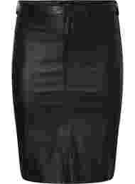 Coated kjol med slits, Black