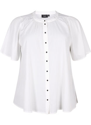 Kortärmad skjorta med prickigt mönster, Snow White, Packshot image number 0