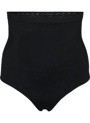 Högmidjade shapewear g-string, Black, Packshot image number 0