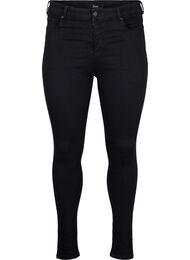 Mycket &aring;tsittande jeans med h&ouml;g midja, Black
