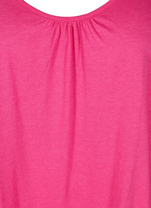 A-linjeformat linne med rund halsringning, Fuchsia Purple, Packshot image number 2