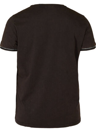 T-shirt med kedjor, Black Acid Wash, Packshot image number 1