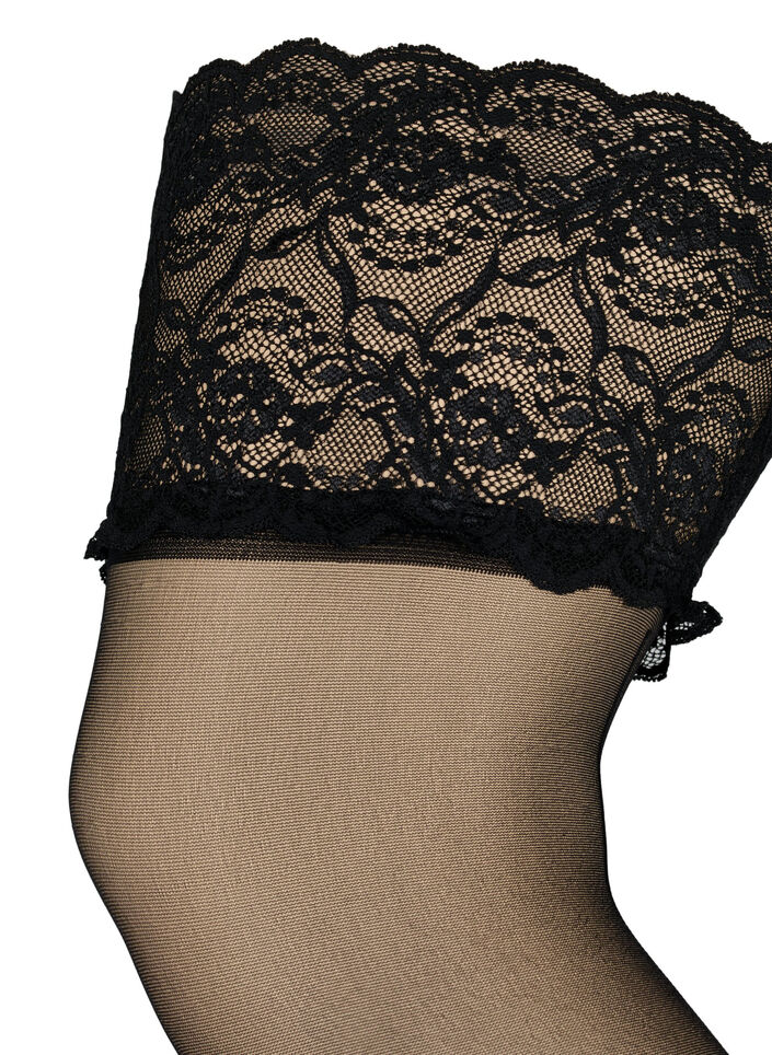 Stay-ups i 20 denier, Svart, Packshot image number 2