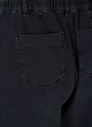 Saga jeans med slouchy fit och hög midja, Grey Denim, Packshot image number 3