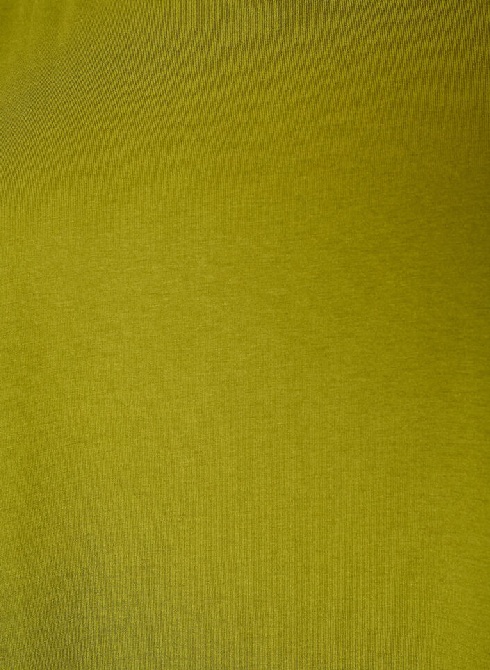 Kort&auml;rmad t-shirt i bomullsmix, Gr&ouml;n, Packshot image number 2