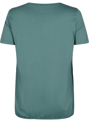 Kortärmad t-shirt i bomull med elastisk kant, Sea Pine W. Life, Packshot image number 1
