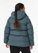 Kort pufferjacka med avtagbar huva, Gr&ouml;n, Model image number 2
