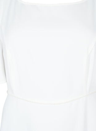 Festklänning med empiresnitt, Bright White, Packshot image number 2