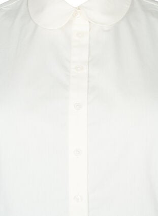 Lös skjortkrage i bomull, Bright White, Packshot image number 2