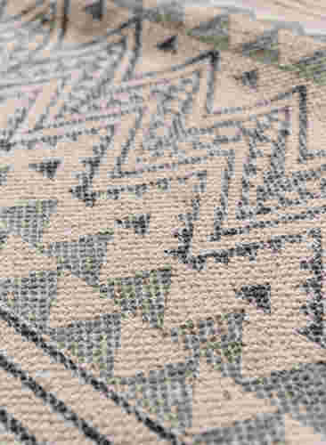 Mönstrad matta med fransar, Black/Desert Sage, Packshot image number 2