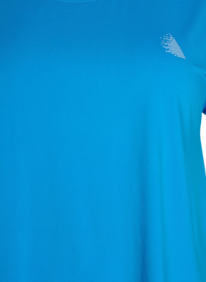 Enf&auml;rgad tr&auml;nings-T-shirt, Bl&aring;, Packshot image number 2