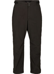 Softshell byxor med justerbart kardborreband, Svart