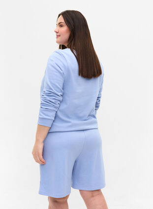 Sweatshirt i bomull med texttryck, Blue Heron, Model image number 1