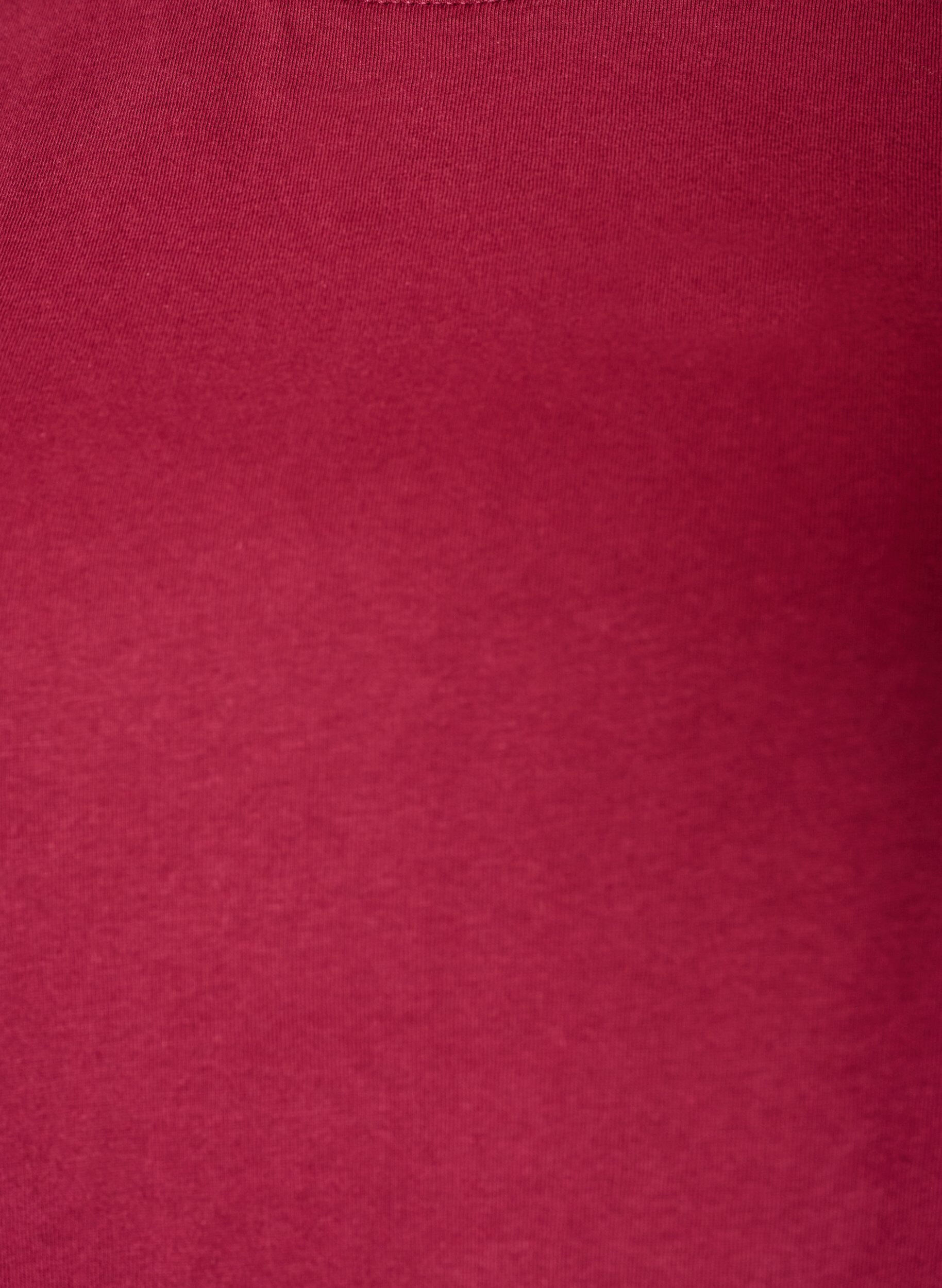 ZizziT-shirt med asymmetrisk spetskant, R&ouml;d, Packshot image number 2