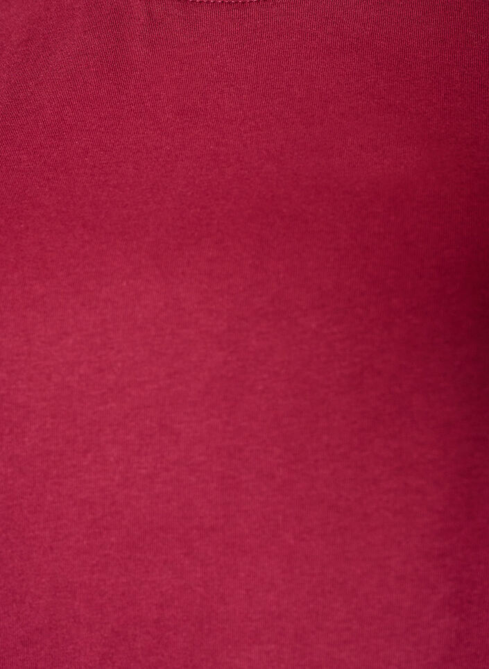 T-shirt med asymmetrisk spetskant, R&ouml;d, Packshot image number 2