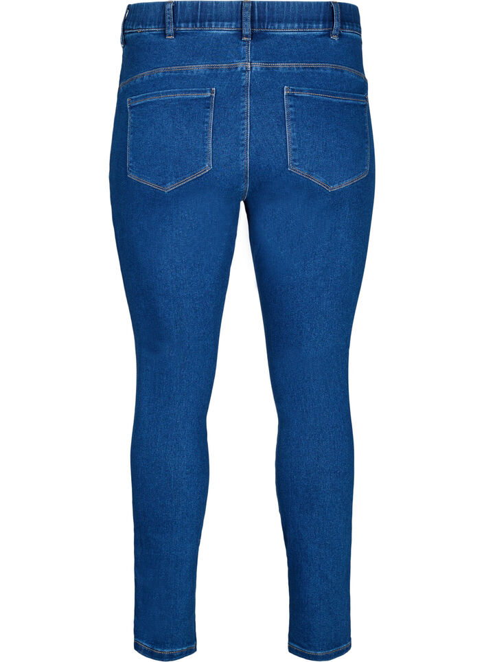 Jeggings med h&ouml;g midja, Bl&aring;, Packshot image number 1