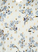 Blus med tryck och lurex, White Flower/Gold, Packshot image number 2
