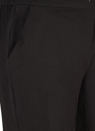 Enfärgade shorts med fickor, Black, Packshot image number 2
