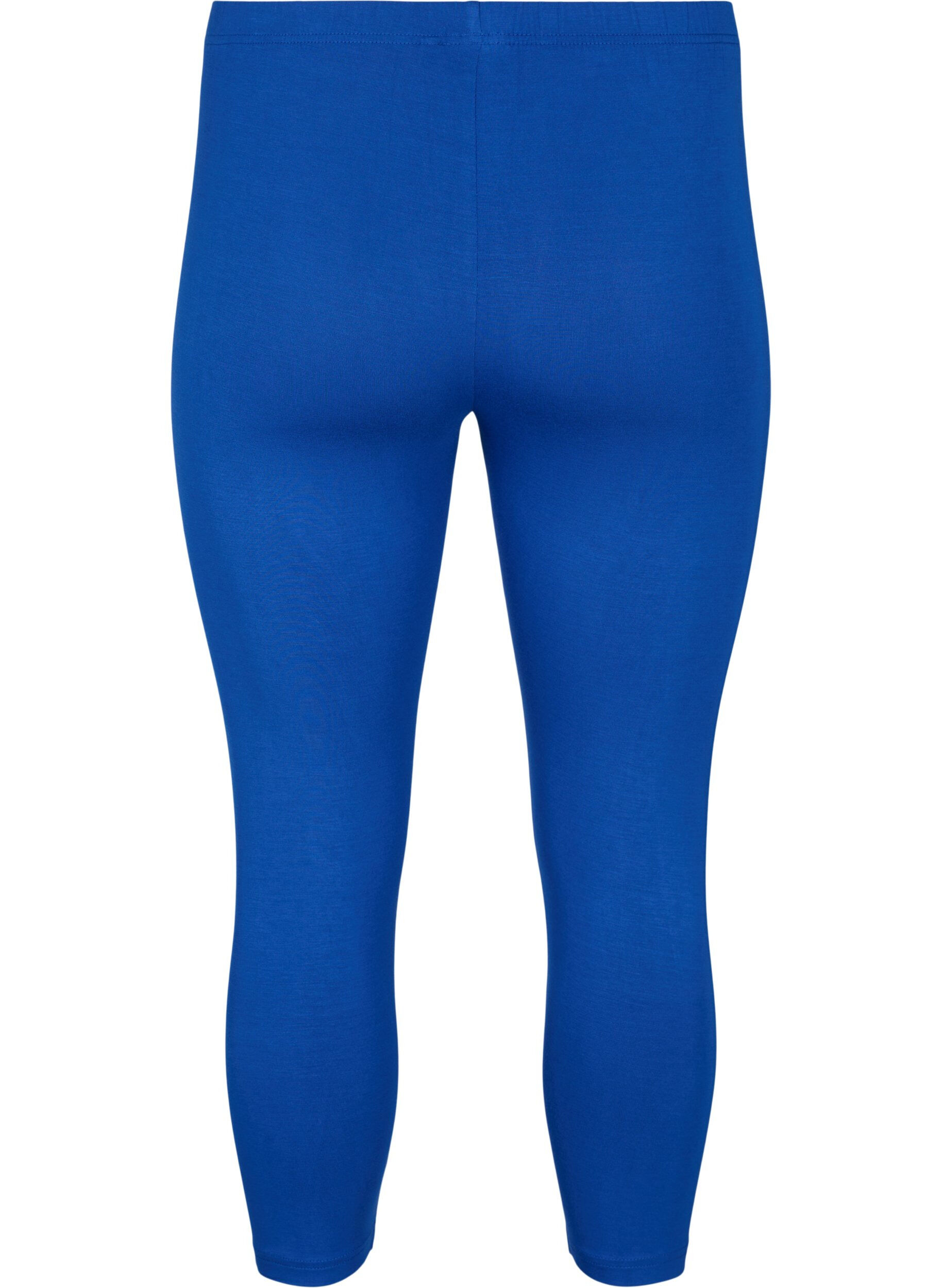 Zizzi3/4 bas-leggings, Bl&aring;, Packshot image number 1