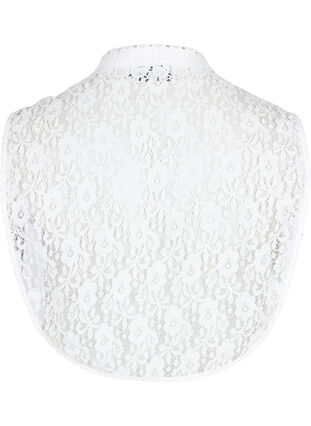 Skjortkrage i spets, Bright White, Packshot image number 1