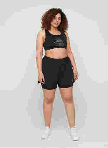 2-i-1-shorts, Black, Model image number 3