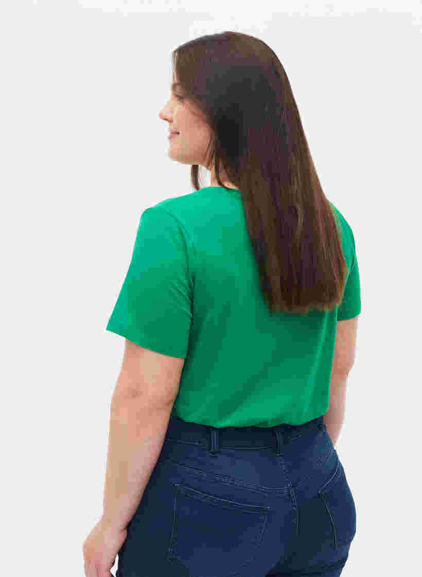 Enfärgad t-shirt i bomull, Jolly Green, Model image number 1