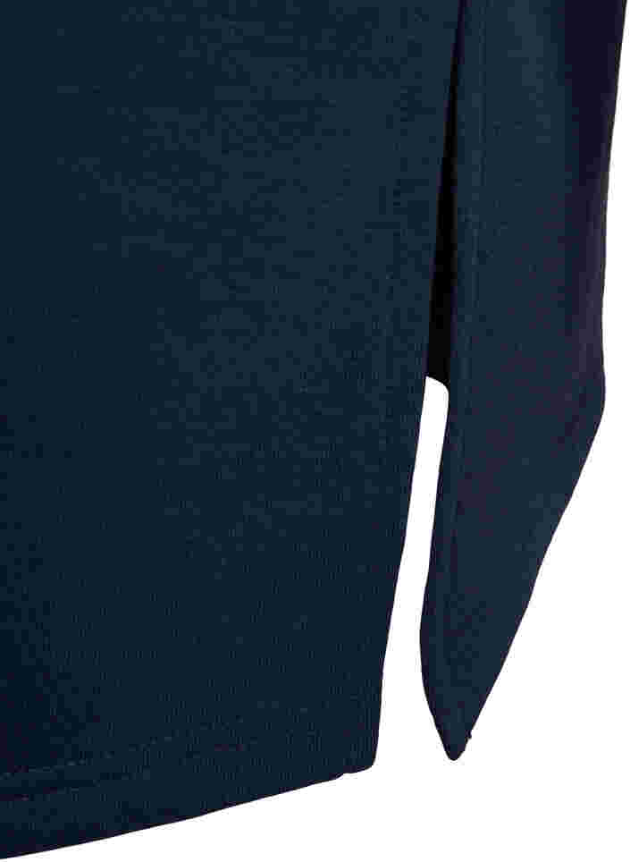 Sweatshirtklänning med huva och slits, Navy Blazer, Packshot image number 3