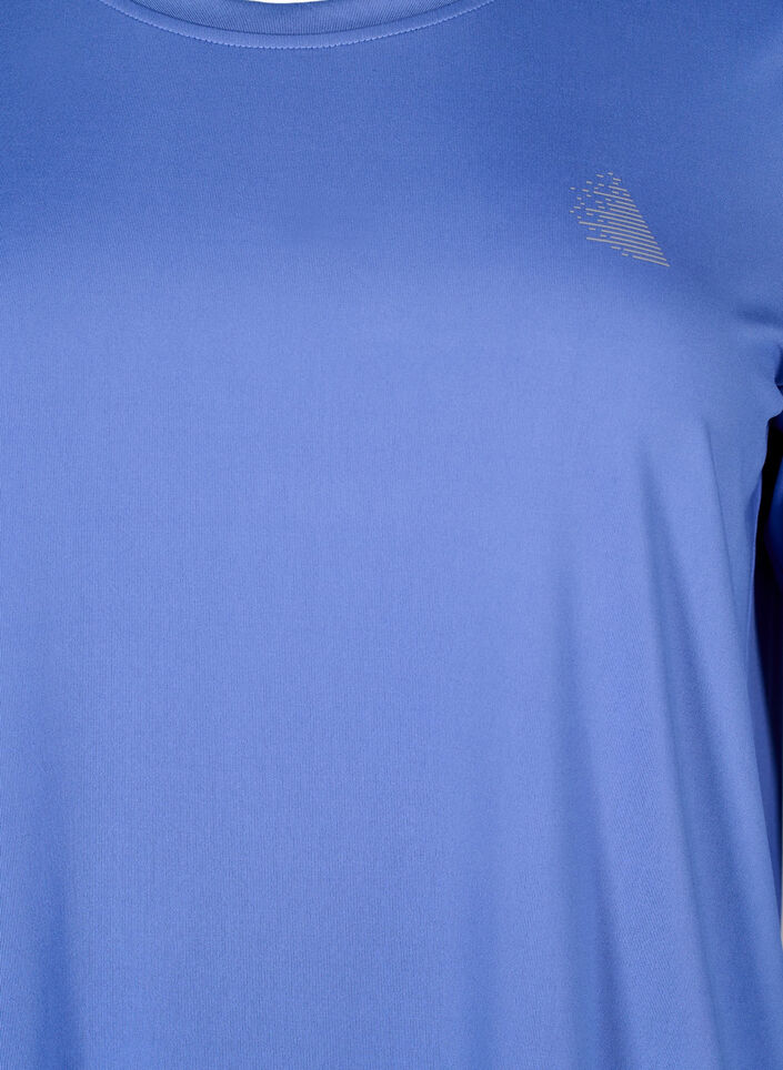 Tr&auml;ningstr&ouml;ja med 3/4 &auml;rmar, Bl&aring;, Packshot image number 2